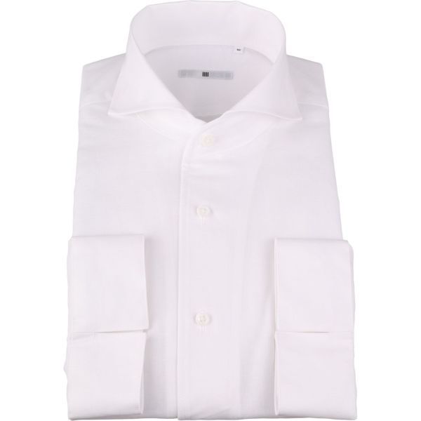 Classico Tapered ホリゾンタルワイドワンピースカラードレスワイシャツ ホワイト Linen Mix Suit Select スーツセレクト公式通販