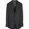 【SKINNY_2】2釦シングルスーツ 0タック/ブラック×ソリッド/ストレッチ素材/XPAND スーツセレクト通販 suit select