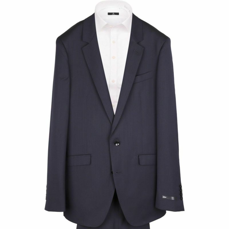 【SKINNY_2】2釦シングルスーツ 0タック/ネイビー×ソリッド/ウォッシャブルパンツ/ストレッチ素材/XPAND スーツセレクト通販 suit select