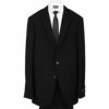 【X】 2釦シングルスーツ 0タック/プレミアムブラック×ソリッド+Super100'S スーツセレクト通販 suit select