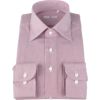 【SL】ワイドカラードレスワイシャツ/ワイン＆ホワイト×ストライプ/Oil guard スーツセレクト通販 suit select