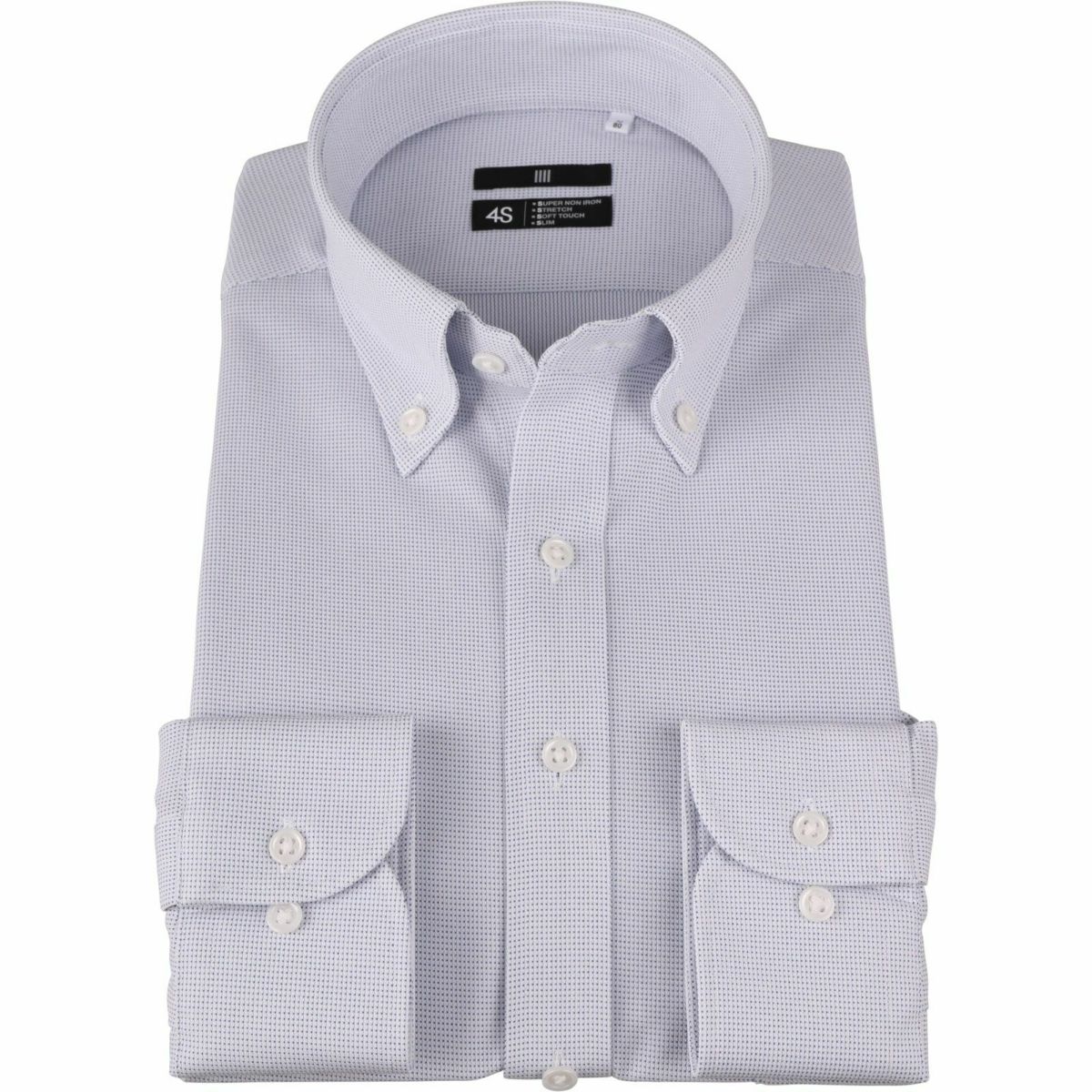 新品 SUIT SELECT 4S ボタンダウンドレスワイシャツ
