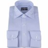 【BL】ワイドカラードレスワイシャツ/ブルー×ホワイトストライプ/SUPER NON IRON-KNIT4S/Oil guardセレクト通販 suit select