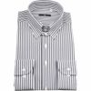 【BL】タブカラードレスワイシャツ/ネイビー＆ホワイト×ストライプ/Oil guardセレクト通販 suit select