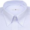 【SL】ボタンダウンドレスワイシャツ/ホワイト＆ブルー×ストライプ/スラブ生地/Oil guard スーツセレクト通販 suit select