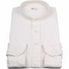 【CLASSICO TAPERED】バンドカラードレスワイシャツ/アイボリー×コーデュロイセレクト通販 suit select