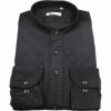 【CLASSICO TAPERED】バンドカラードレスワイシャツ/ブラック×コーデュロイセレクト通販 suit select