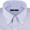 【SKINNY/半袖】ボタンダウンドレスワイシャツ/ブルー×ドビー/COOL Oil guard スーツセレクト通販 suit select