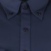 【SKINNY】ボタンダウンドレスワイシャツ/ネイビー/釦・釦付糸：ネイビー/SUPER NON IRON-KNIT4S スーツセレクト通販 suit select