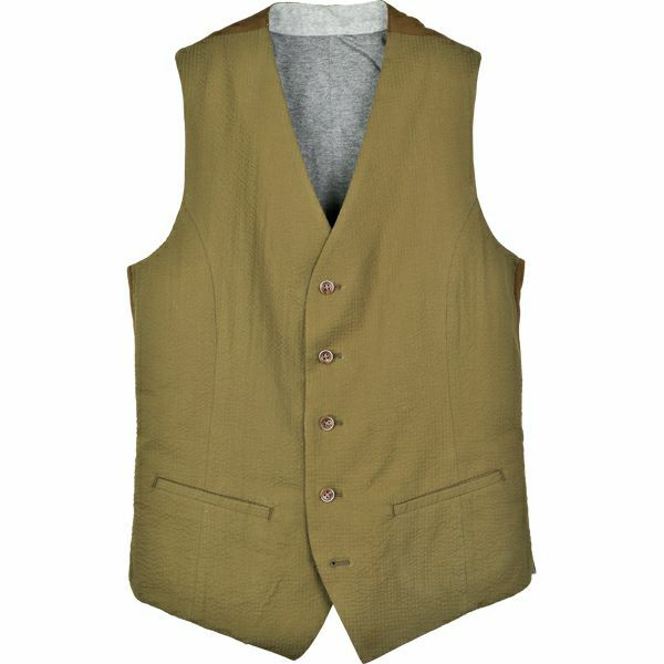 【SL】リバーシブルジレ(ベスト)/カーキ＆グレー スーツセレクト通販 suit select