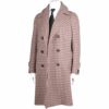 【SL】ウールビッグシルエットラグランアルスターベルテッドコート/ブラウン×チェック/lanificio luigi zanieri fabric made in italy スーツセレクト通販 suit select