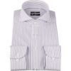 【発送在庫あり】【BL】ホリゾンタルワイドドレスワイシャツ/ホワイト×ネイビーストライプ/SUPER NON IRON-KNIT4S スーツセレクト通販 suit select