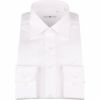 【SL】ワイドカラードレスワイシャツ/ホワイト×ブロード(無地)  スーツセレクト通販 suit select