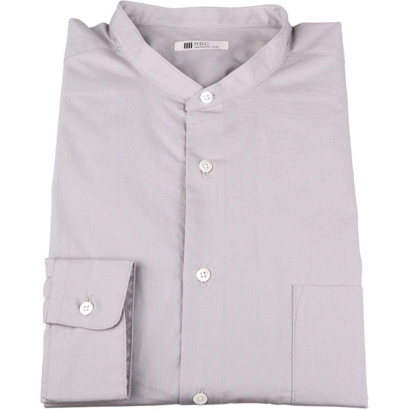 【RBC】バンドカラーシャツ/グレー スーツセレクト通販 suit select
