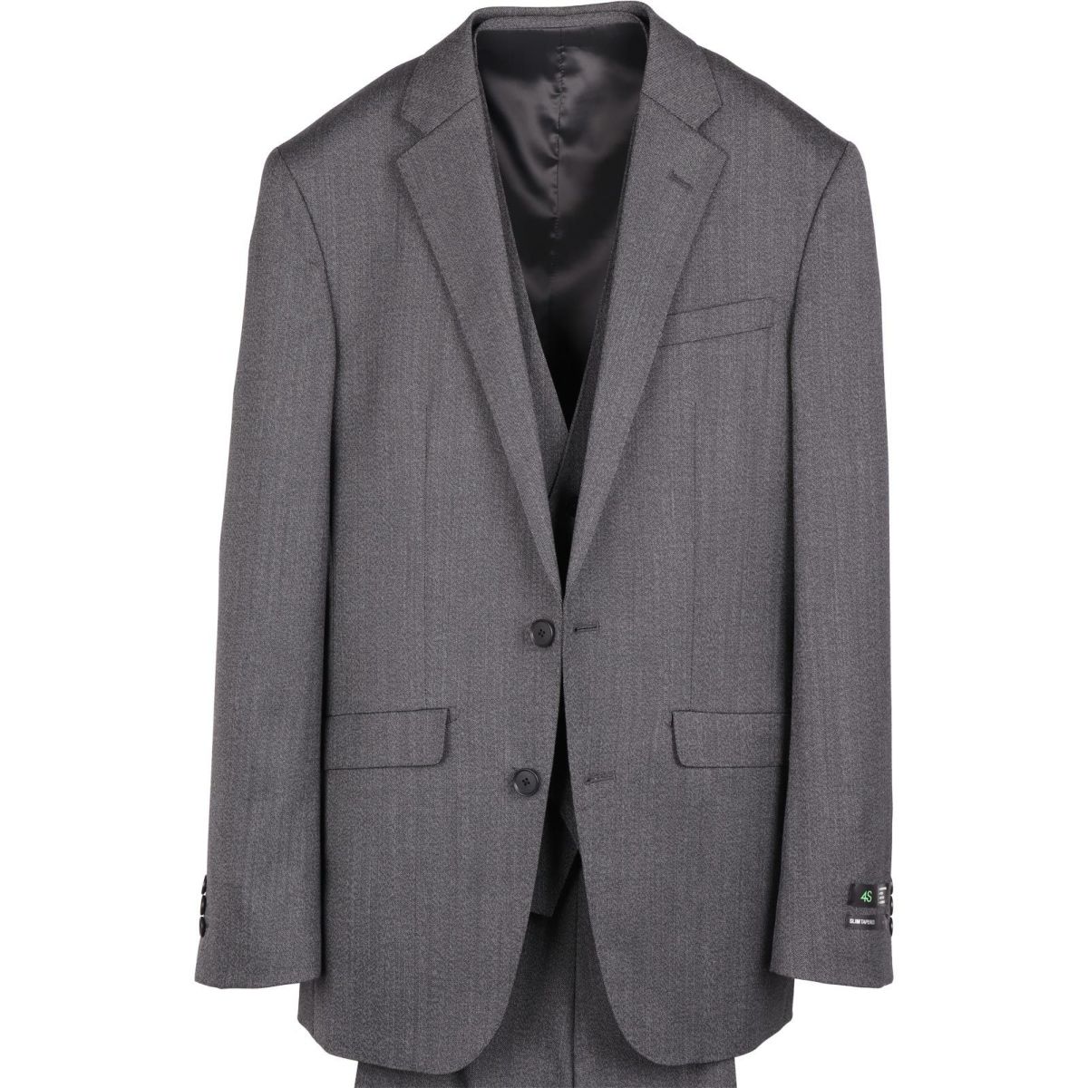 ファッションSUIT SELECT スーツセレクト 4S スリーピース A4 茶チェック
