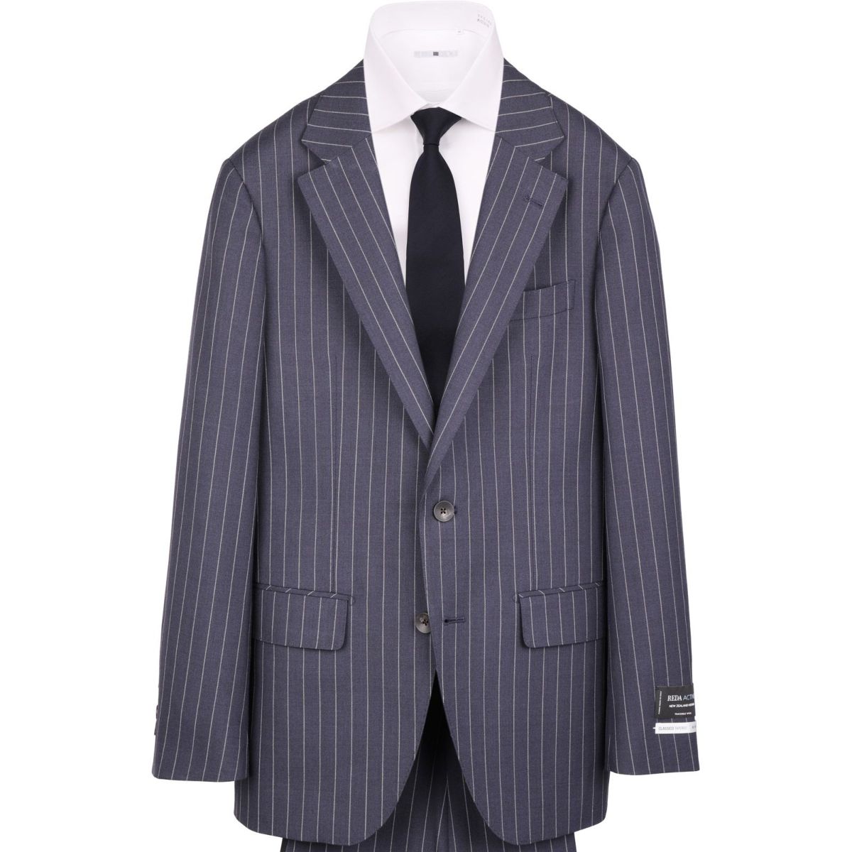 スーツセレクト スーツ Y4 ネイビーストライプ - セットアップ