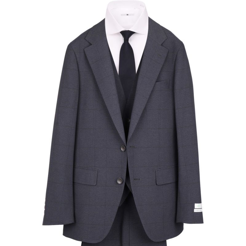 スーツセレクト suits select 3ピース Y5 グレー ウィンドウペン | www