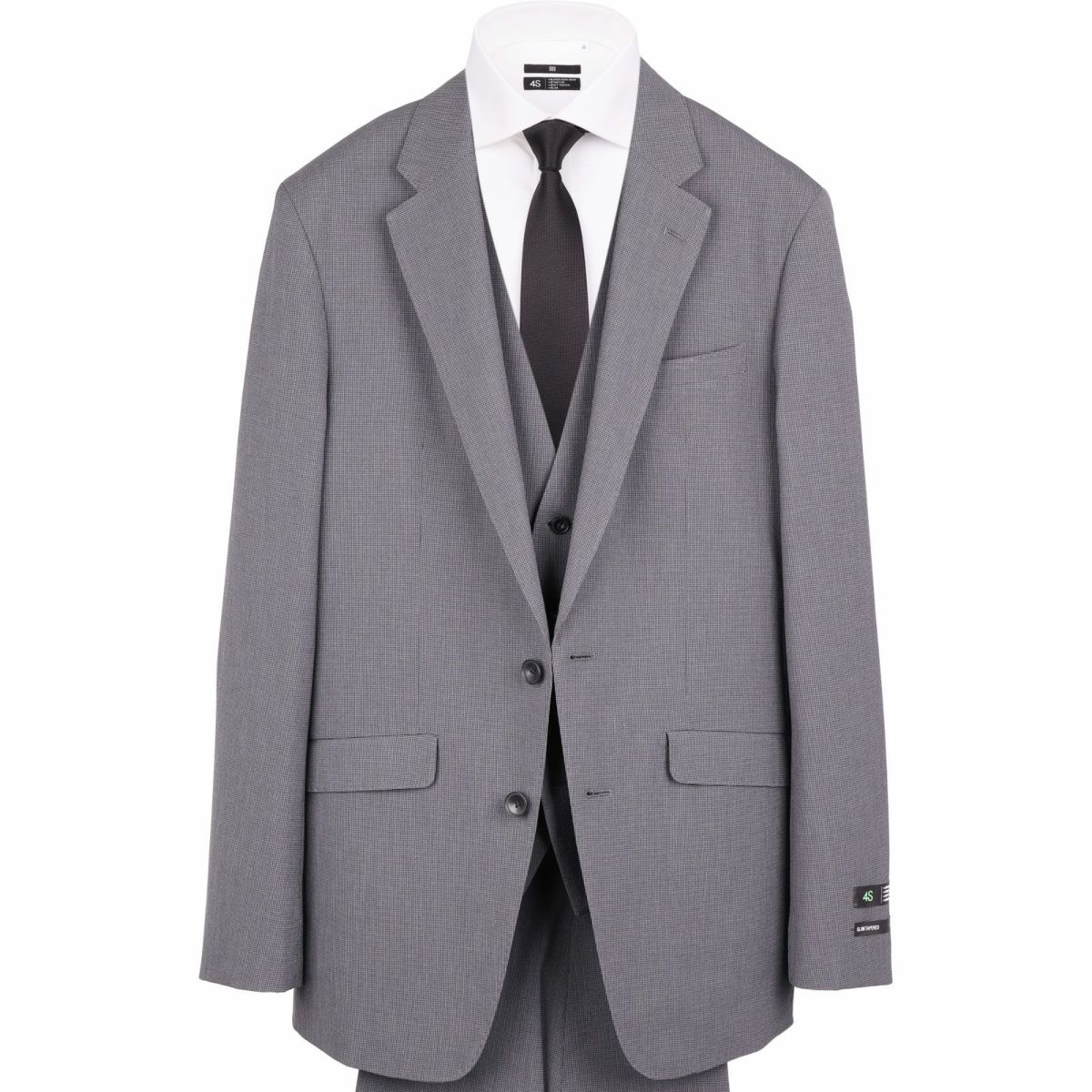 SUITSELECTスリムスーツY5メンズGRAYストライプ-