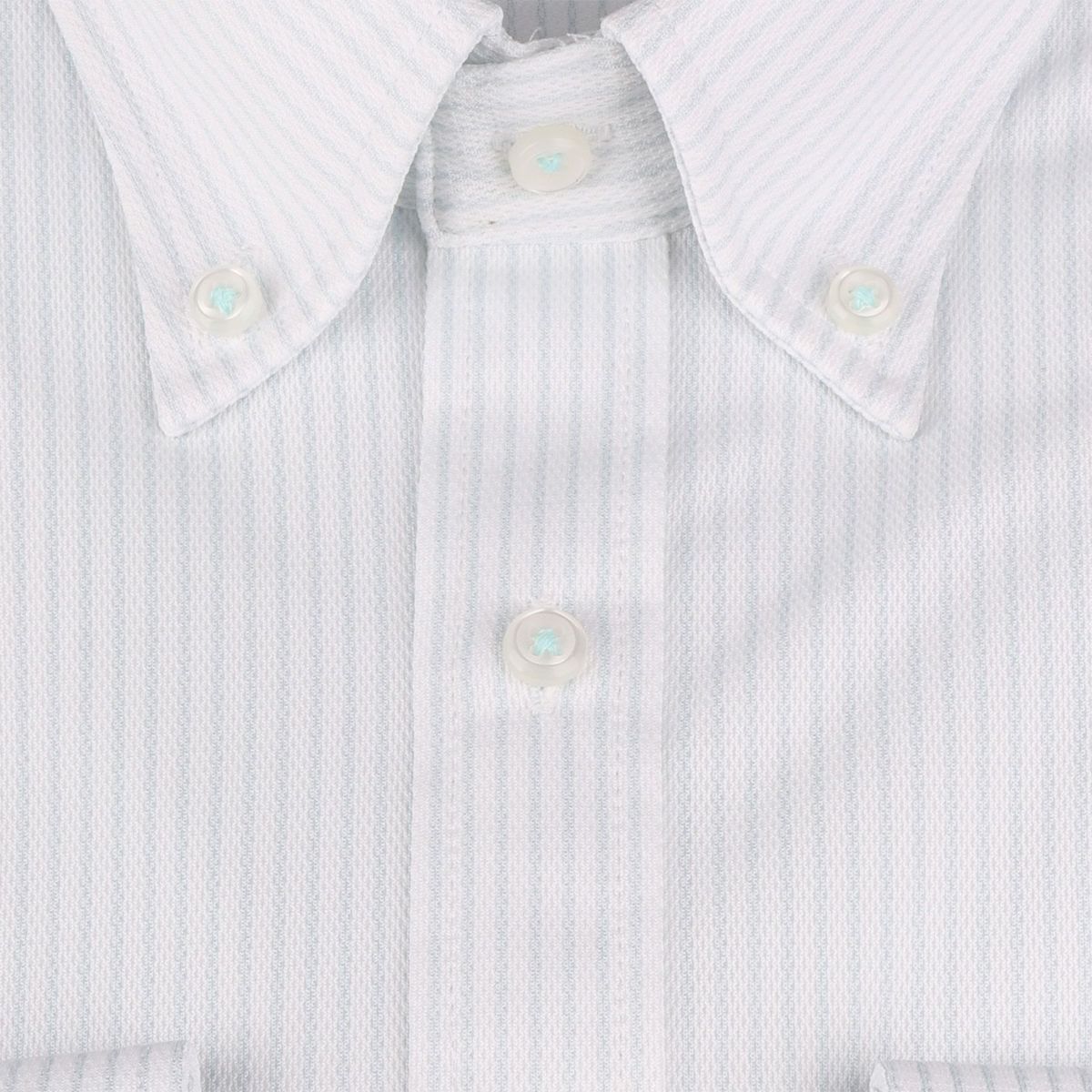 発送在庫あり】【BL】ボタンダウンドレスワイシャツ/ホワイト×ミント